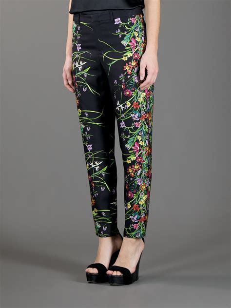 gucci floral trousers